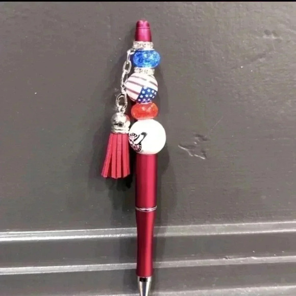 Patriotic theme pens with tassel - Picture 4 of 4